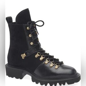 AllSaints Faye Suede Boots in black size 10, EU 40,